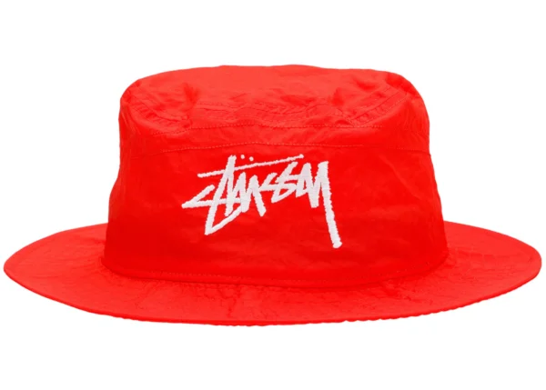 Nike x Stussy Bucket Hat Habanero Red